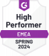 G2 Security Compliance High Performer EMEA High Performer