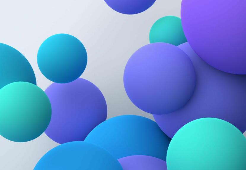 Blue purple balls